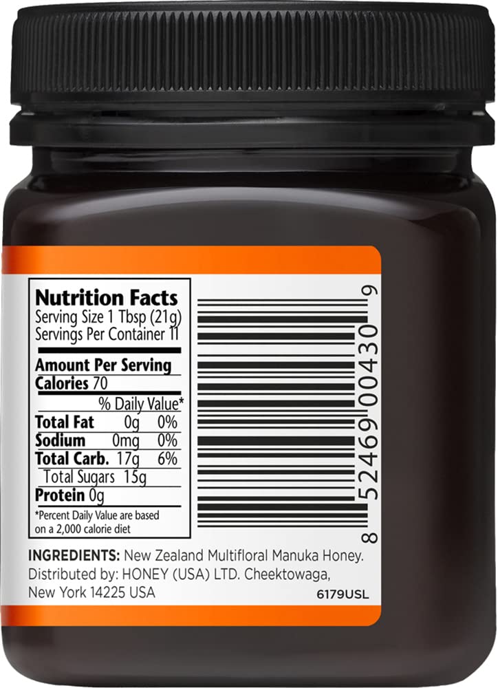 Manuka Doctor MGO 35+ honey purity badge emphasizing authenticity.