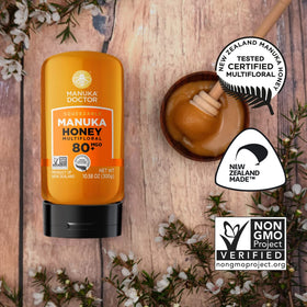 Tea and smoothies benefit from Manuka Doctor honey’s natural sweetness.