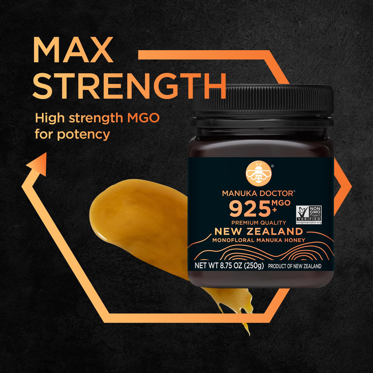 Manuka Doctor honey drizzle over toast for rich, natural sweetness.