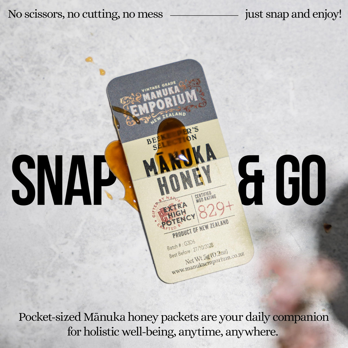 Manuka Emporium monofloral New Zealand honey with pure flavor