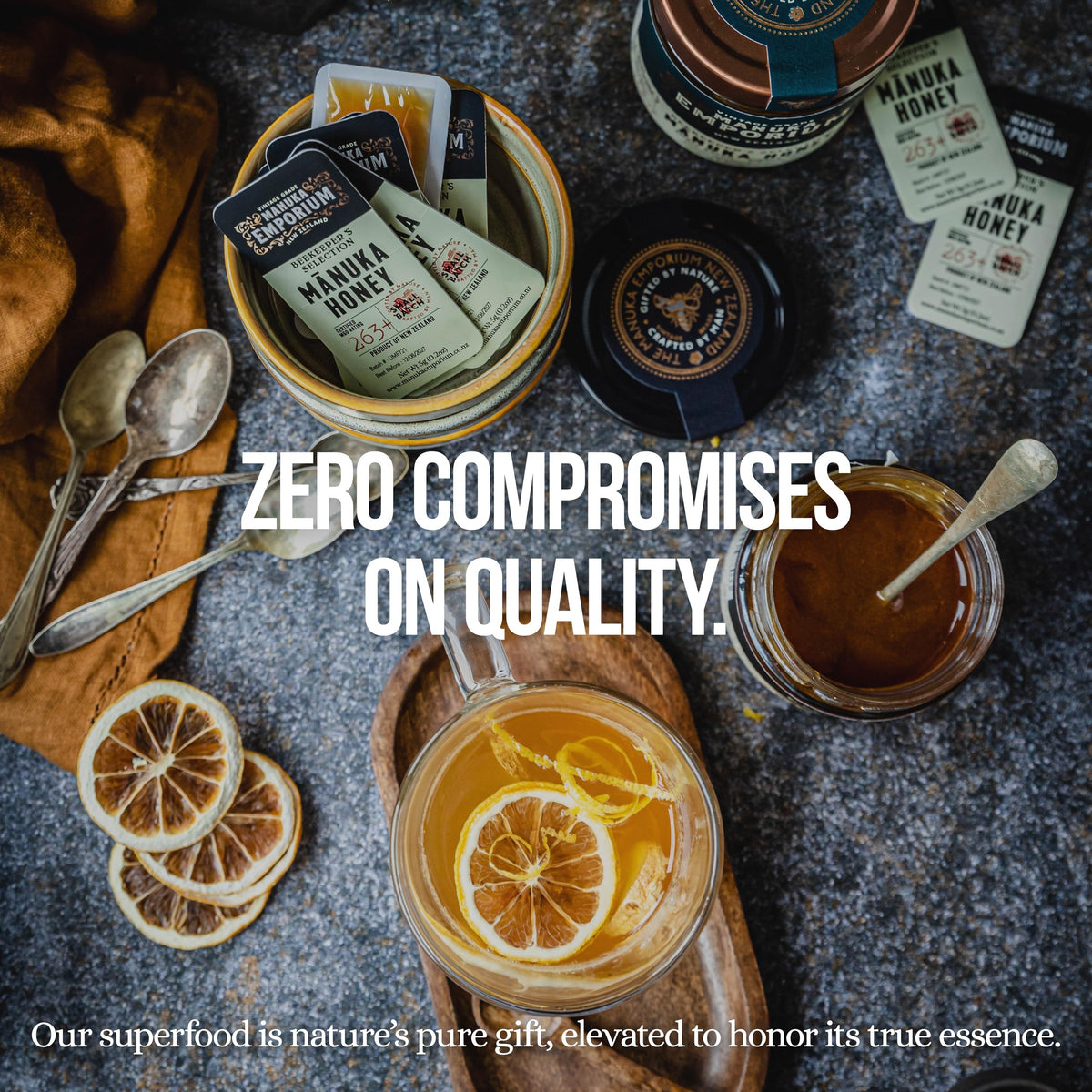 Manuka Emporium New Zealand harvested honey, gluten-free and glyphosate-tested
