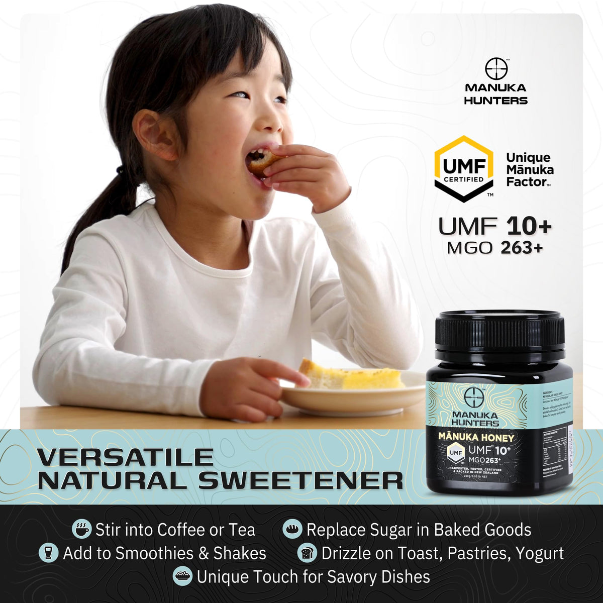 Toast with Manuka Hunters honey drizzle for a cozy breakfast.