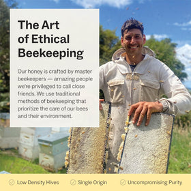 Manukora ethically sourced label, non-GMO and B-Corp certified.