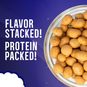 Close-up of crunchy Manzela Japanese-Style Peanuts texture