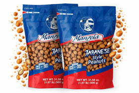 Manzela Crunchy Japanese-Style Peanuts in a 900g pack ideal for sharing