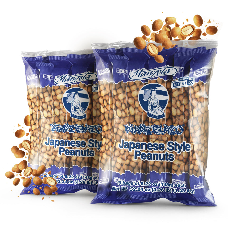 Manzela Japanese Style Coating Peanuts — close-up of the crunchy coating for a textured bite.
