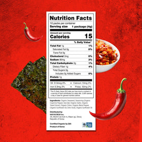 MAPDA KIMCHIP spicy kimchi seaweed foil-pack displaying portable grab-and-go snack