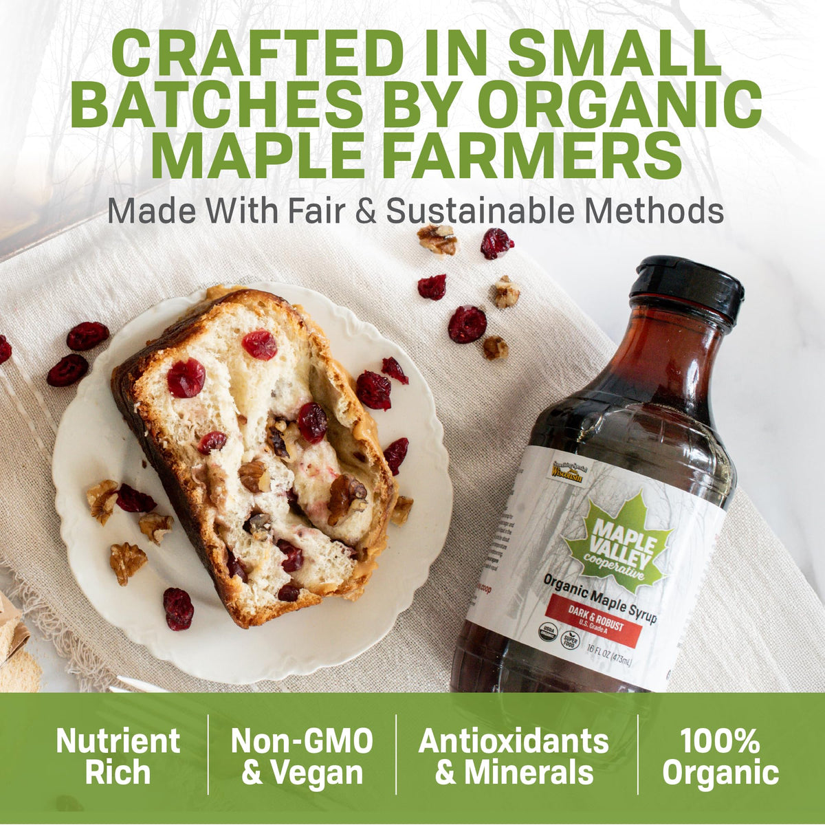 Maple Valley Baking and cooking syrup ideal for enhancing recipes with natural sweetness.