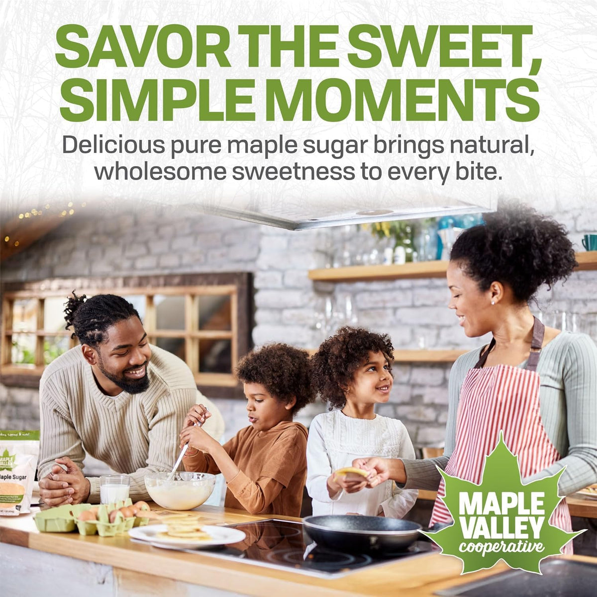Maple Valley maple sugar glaze, for a glossy finish.