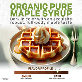 Maple Valley syrup pouring over pancakes, showcasing smooth, robust sweetness.