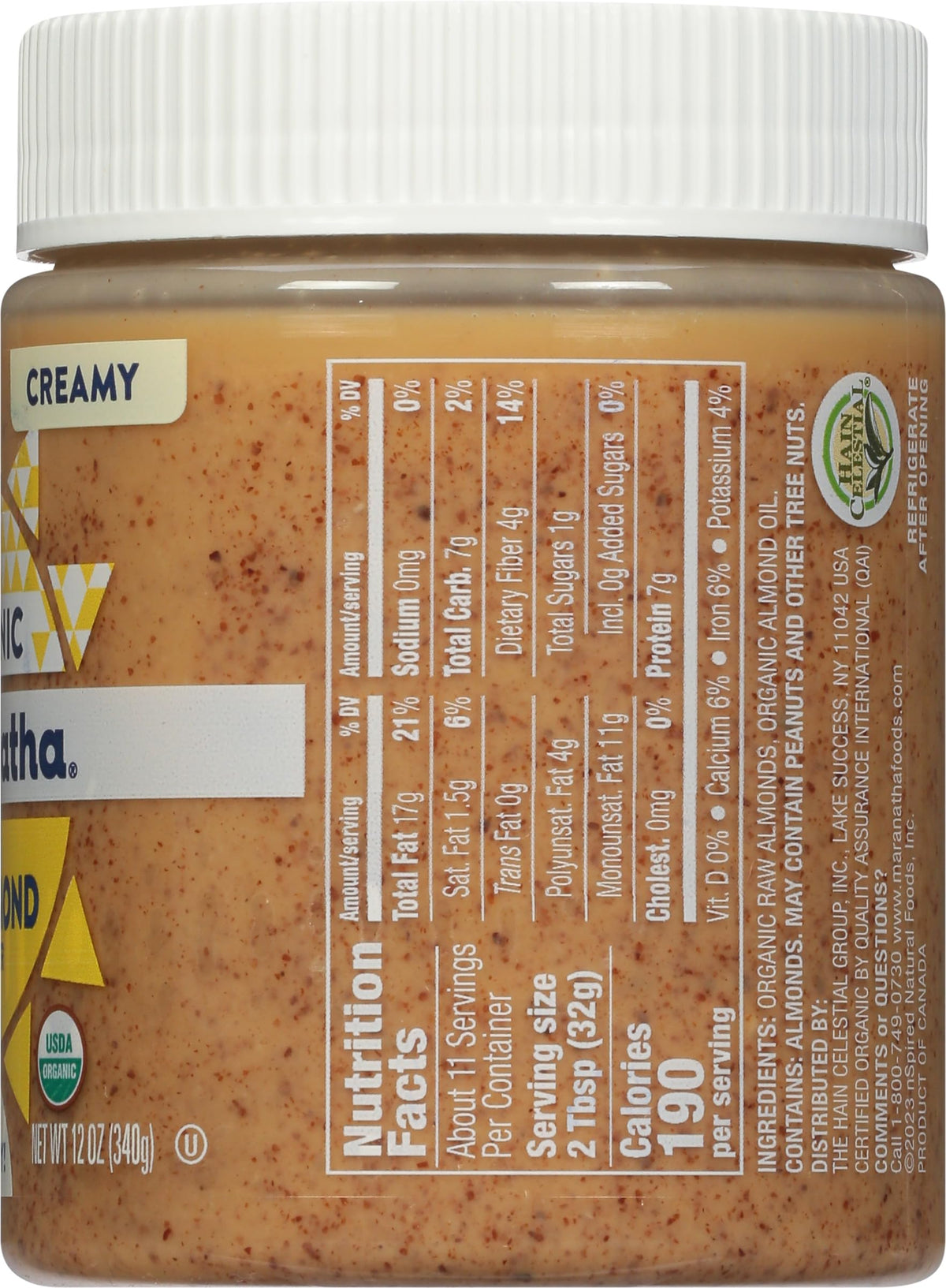 MARANATHA almond butter spread on toast for a quick breakfast