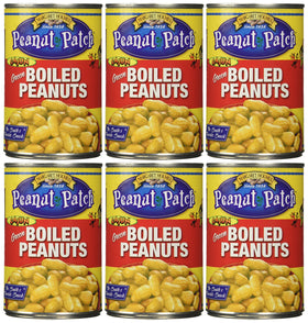 Margaret Holmes Cajun boiled peanuts can label close-up, bold snack option.