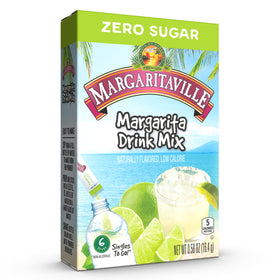 Six-box Margaritaville Singles To Go display for convenient hosting