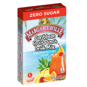 Margaritaville Singles to Go flavor packets opened for portable use.
