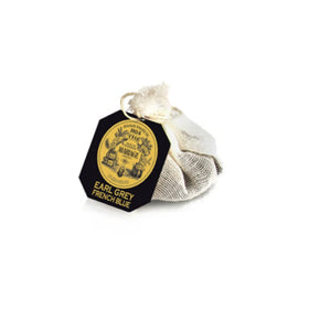 Mariage Frères Earl Grey French Blue tea bags on a saucer, elevated moments.