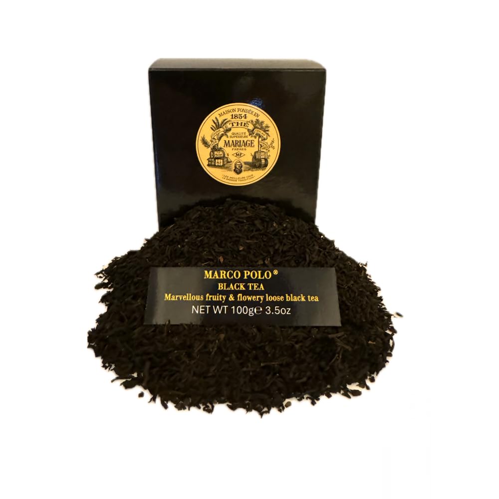 Mariage Frères Marco Polo black tea canister shows premium packaging ideal for gifting