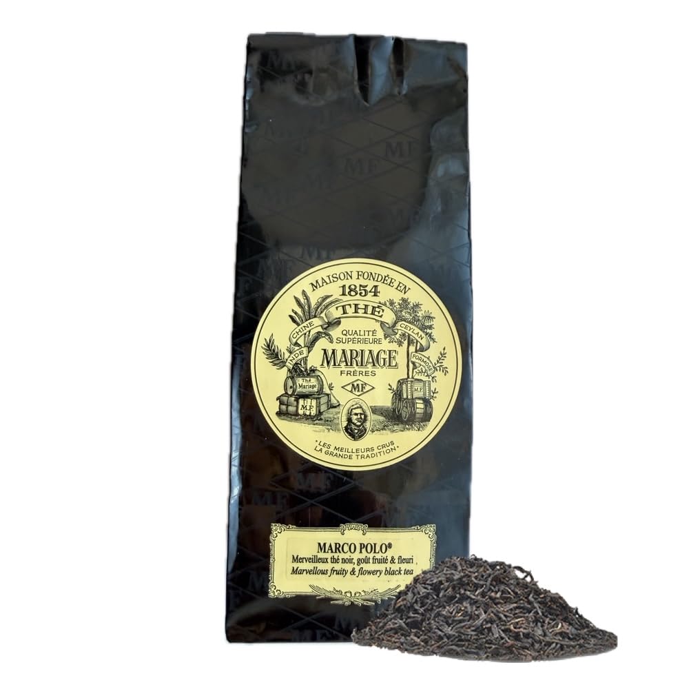 Mariage Frères Marco Polo tea pack in a paper pouch preserves freshness and aroma.