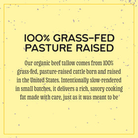 Marianne's Harvest beef tallow USDA Organic certification label on the pack.