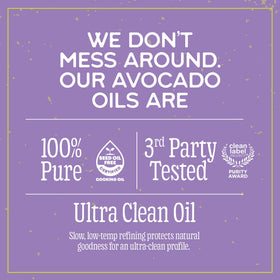 Marianne's Harvest avocado oil pantry scene shows versatile everyday cooking.