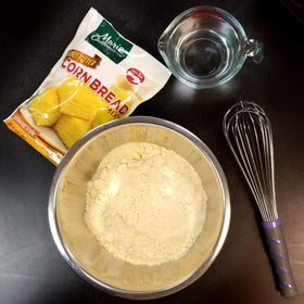 Marie Callender's Just Add Water box shows quick bake and warm aromas.