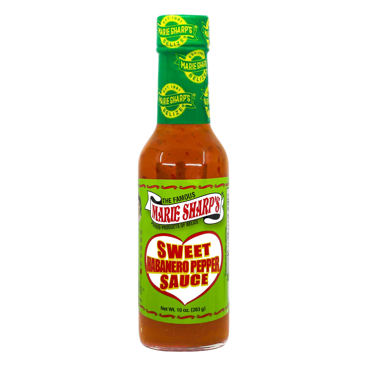 Pouring Marie Sharp's Sweet Habanero onto fries for a sweet heat glaze