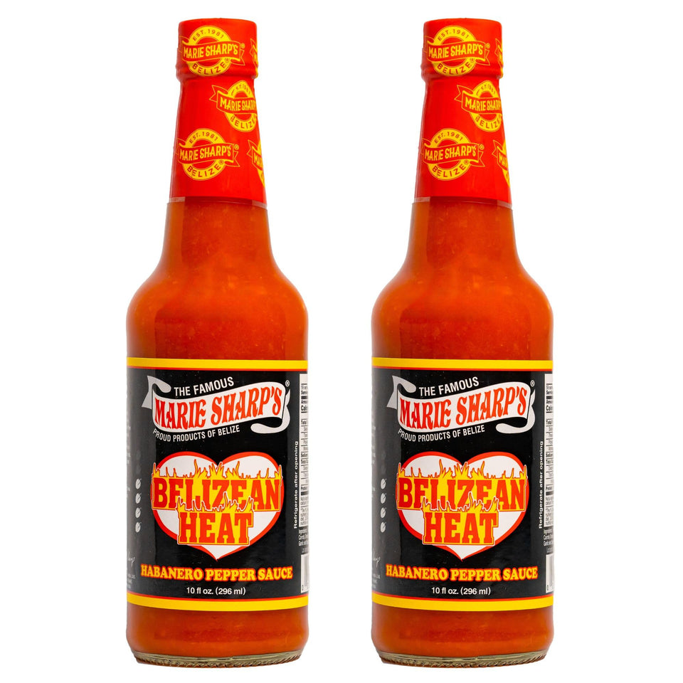 Marie Sharp's Belizean Heat bottle front view with bold natural flavor