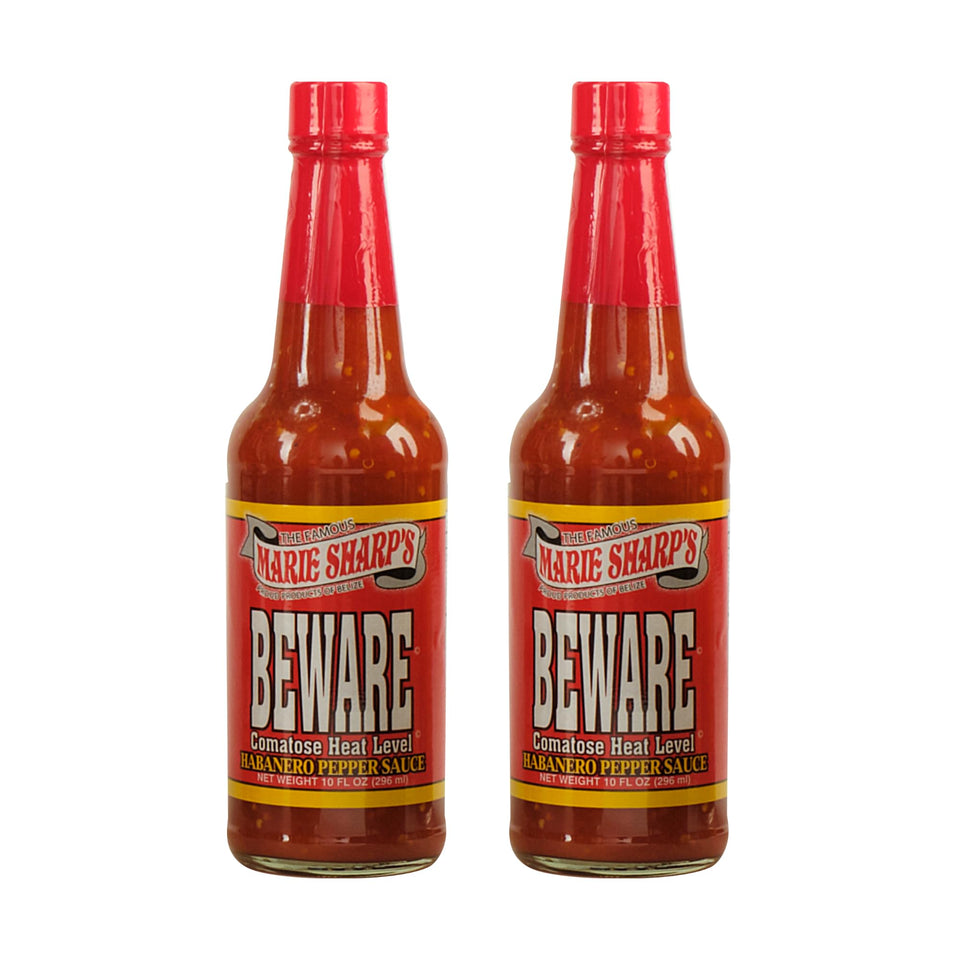 Marie Sharp's Beware Comatose bottle front view highlighting extreme heat potential