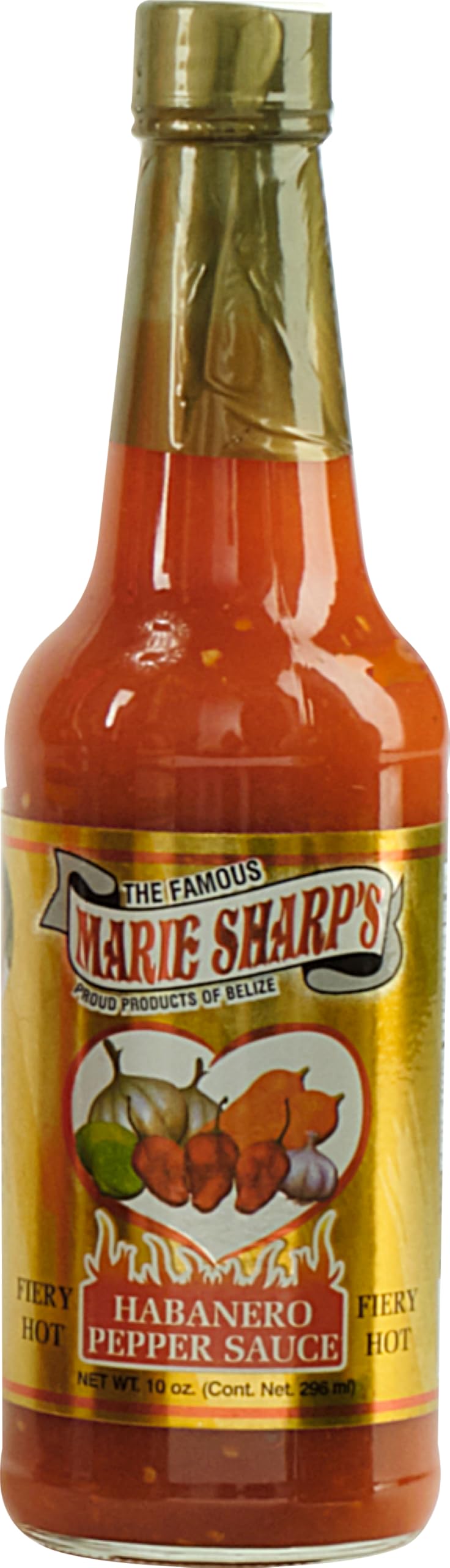 Marie Sharp's Fiery Hot Habanero sauce bottle 10 oz adds bold heat to dishes.