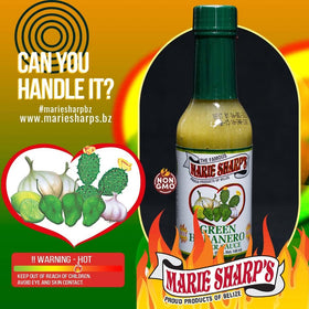 Marie Sharp's Green Habanero sauce on tacos for versatile heat
