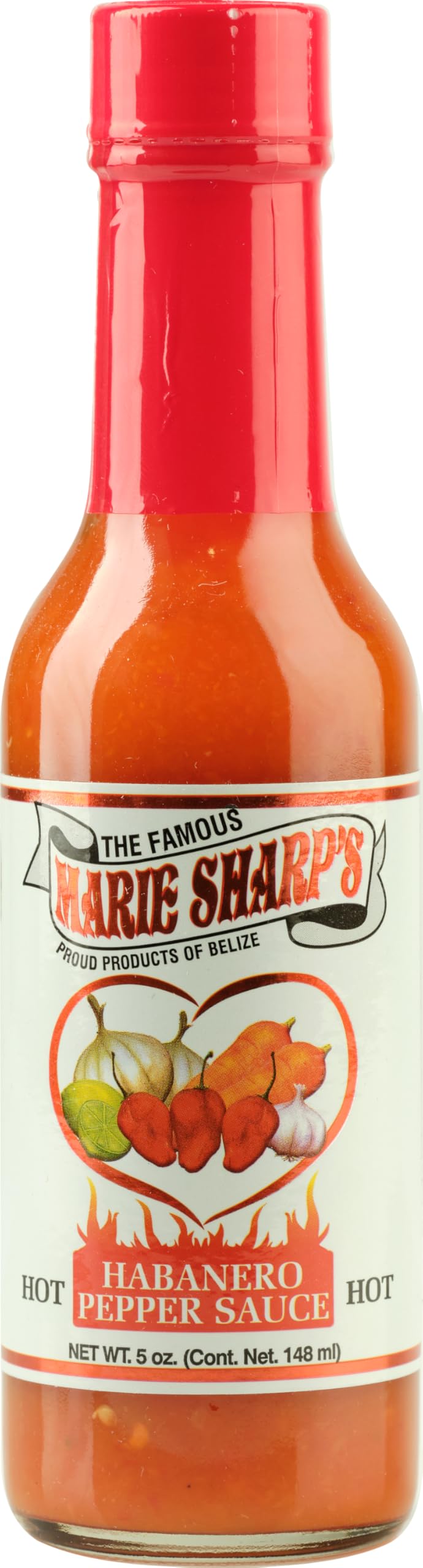 Marie Sharp's Hot Habanero bottle back reveals fresh ingredients for everyday cooking