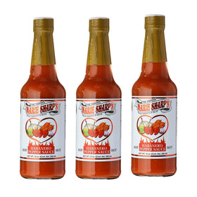 Marie Sharp's Hot Habanero Sauce 10oz bottle front — authentic Belizean flavor for everyday meals
