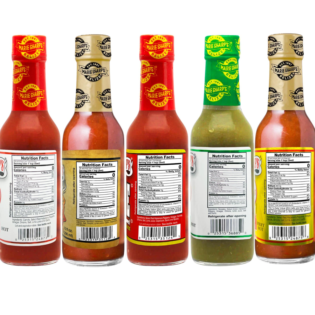 Marie Sharp's Fiery Hab bottle from the set adds layered heat to wings and nachos.