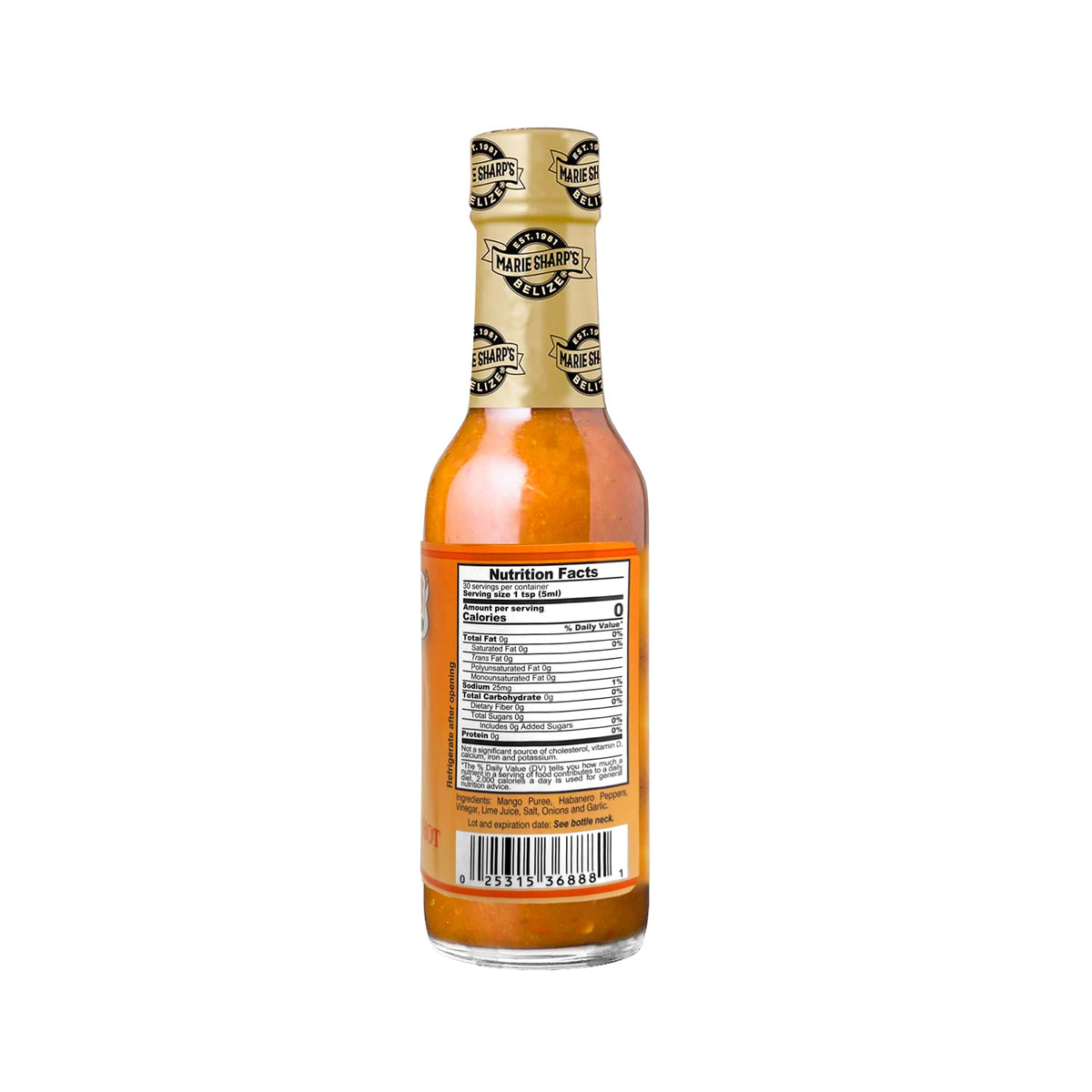 Marie Sharp's Mango Habanero glaze drizzle idea for seafood, chicken, or tacos.