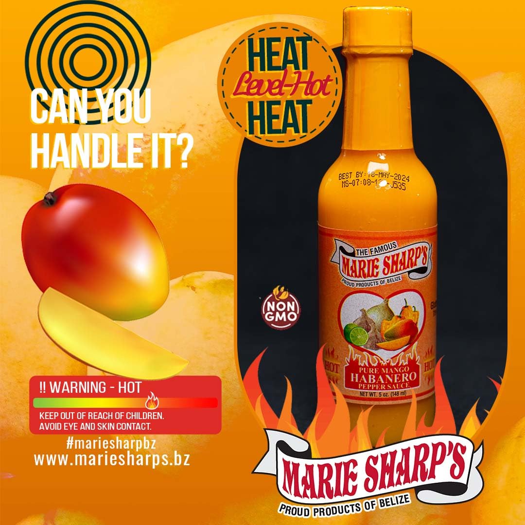 Marie Sharp's Mango Habanero serving idea for appetizers.