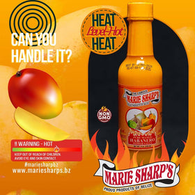 Marie Sharp's Mango Habanero serving idea for appetizers.
