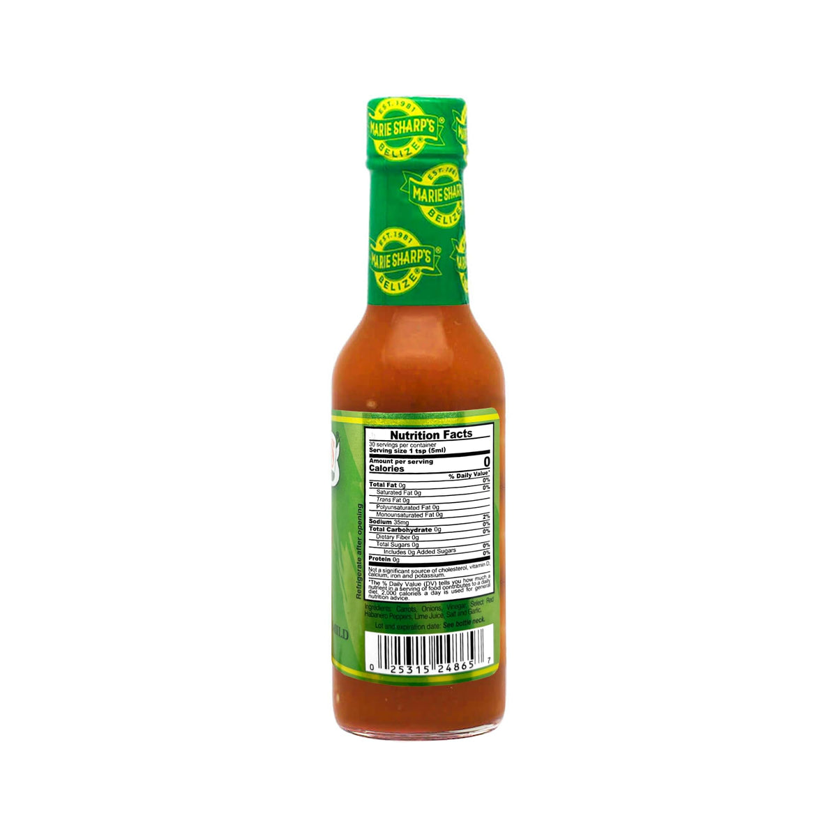 Eggs dressed with Marie Sharp's Mild Habanero Sauce for a gentle kick.