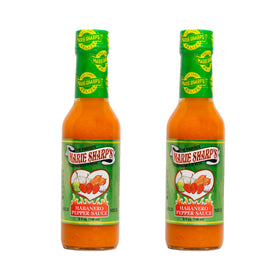 Marie Sharp's Mild Habanero Sauce bottle front view for two-pack highlighting Belizean flavor