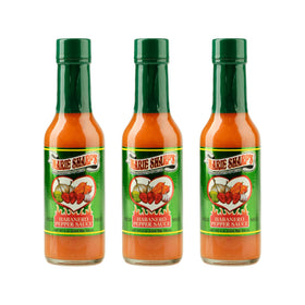 Pack of three Marie Sharp's Mild Habanero Sauce bottles ready to spice meals.