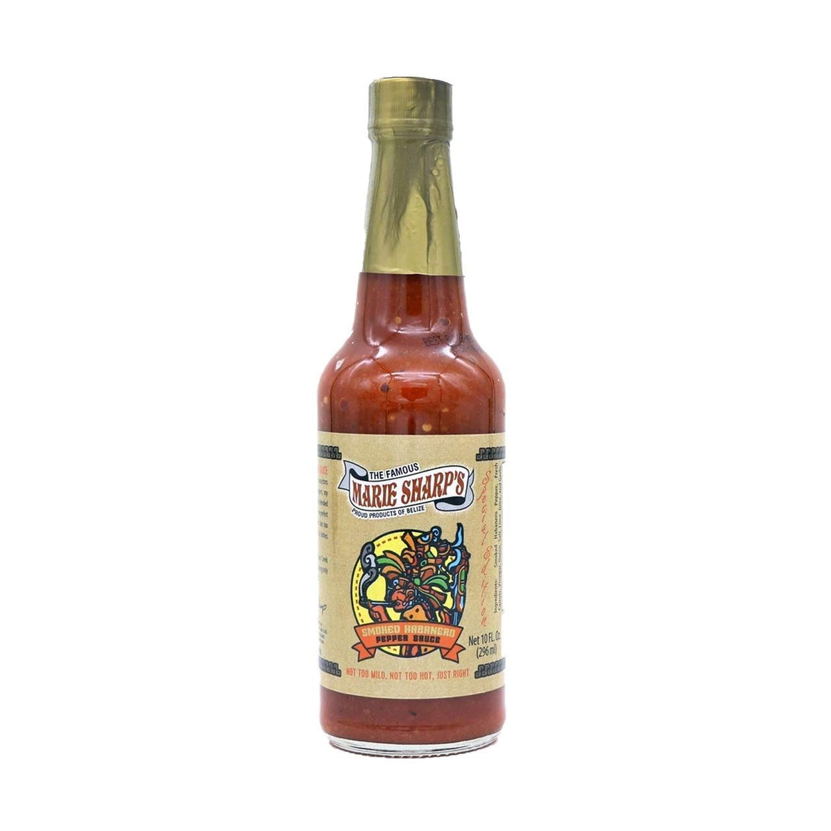 Marie Sharp's Smoked Habanero Sauce bottle highlighting smoky heat for grilling and flavor depth.