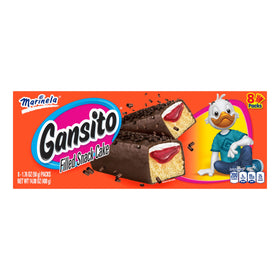 Marinela Gansito box front view, ready for a quick and tasty snack