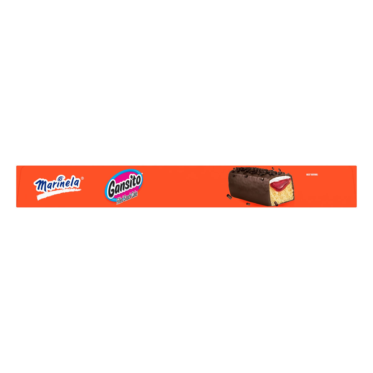 Marinela Gansito on a counter, ready to enjoy as a snack