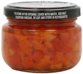 Mario Camacho Pimientos Diced 4oz pack ready for simple toppings