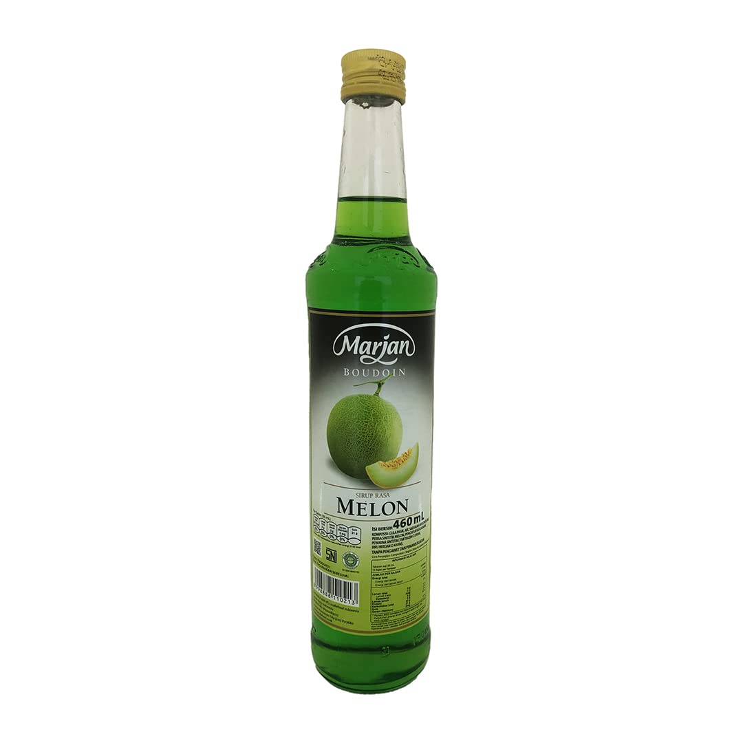 Marjan Boudan Melon Syrup bottle for refreshing beverages and desserts