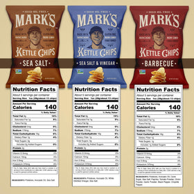 Mark's avocado oil chips – crunchy thick-cut close-up from kettle cooking