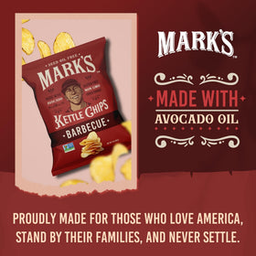 Mark's barbecue chips offer a crisp bite with a rich aroma.