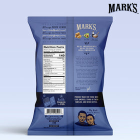 Close-up of Mark's avocado oil chips showing crisp, kettle-cooked texture