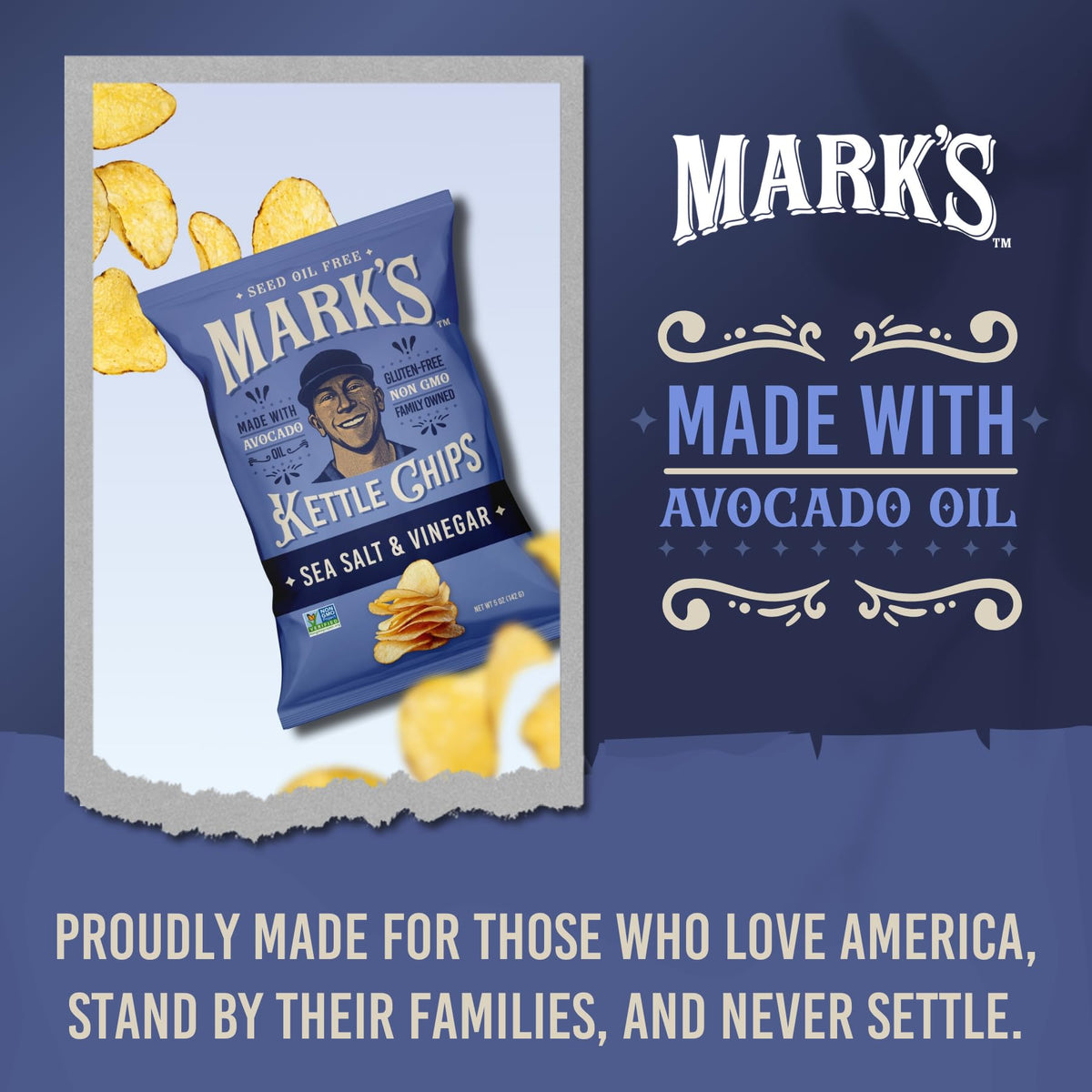 Mark's chips emphasizing no artificial flavors or preservatives