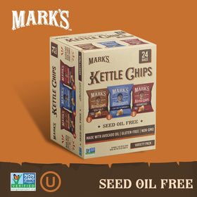 Mark's avocado oil chips showcasing thick-cut, kettle-cooked crunch