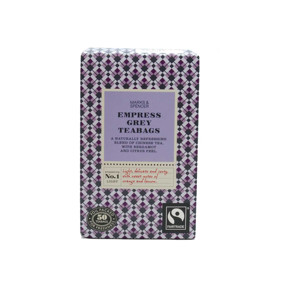 Marks & Spencer Empress Grey tea bags 125g pack for a fragrant afternoon ritual
