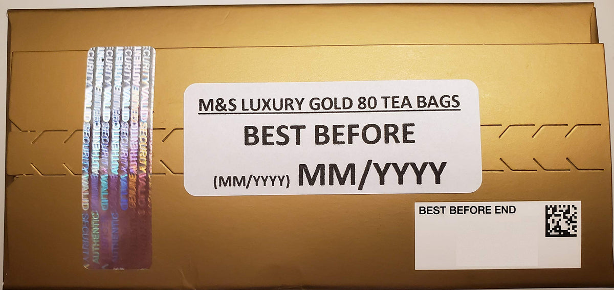 Marks & Spencer Luxury Gold tea bags with premium tea leaves